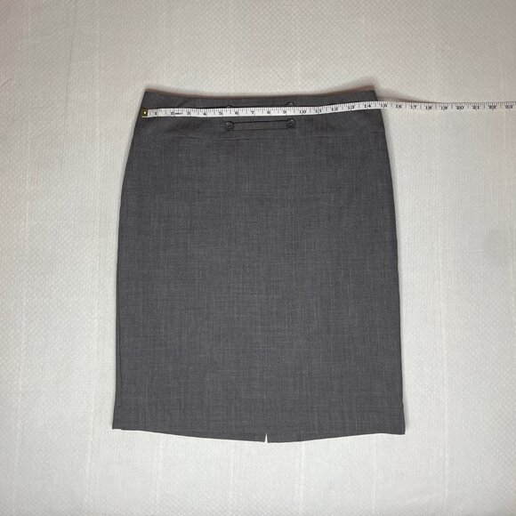 Jacob Gray Pencil Skirt with Button Detail – Size 4 - Picture 6 of 7